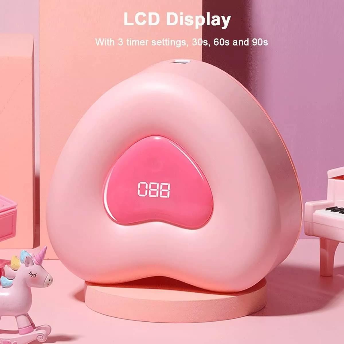 Drying Nails Lamp 280W Pink Heart Shaped UV LED Nail Lamp For Manicure Nail Dryer Machine Gel Nail Polish Auto Sensing Nail Tool Drying Nails Lamp 280W Pink Heart Shaped UV LED Nail Lamp For Manicure Nail Dryer Machine Gel Nail Polish Auto Sensing Nail Tool